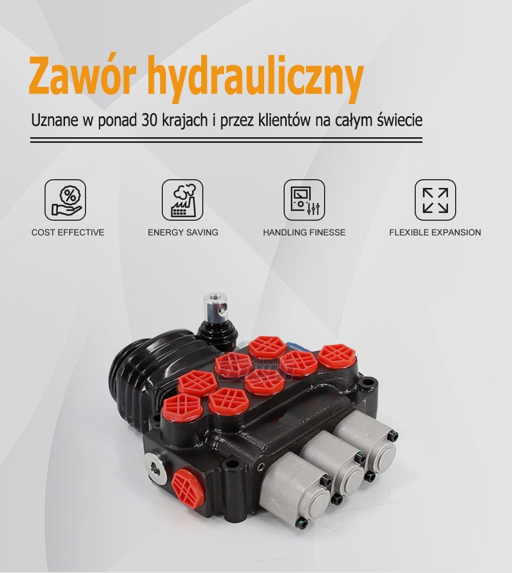 ZT12-OT Joystick 3 Spool Hydraulic Control Valve for Heavy Machinery